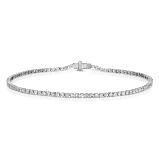 18kt Gold Ultra Light Tennis Diamond Bracelet (1.50mm)