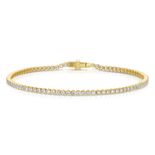 18kt Gold Ultra Light Tennis Diamond Bracelet (1.70mm)