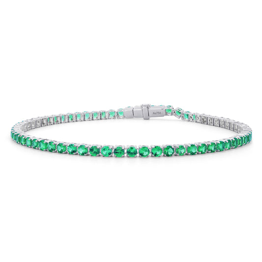 18kt Gold Camp Mystic Tsavorite Tennis Bracelet (1.70mm)