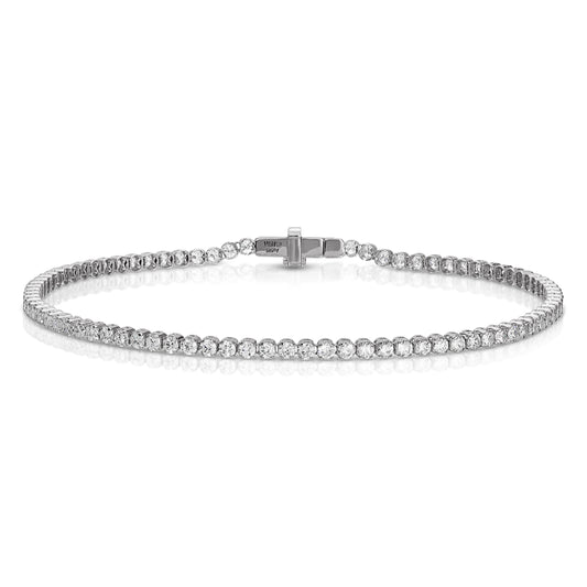 18kt Gold Ultra Light Tennis Diamond Bracelet (1.70mm)