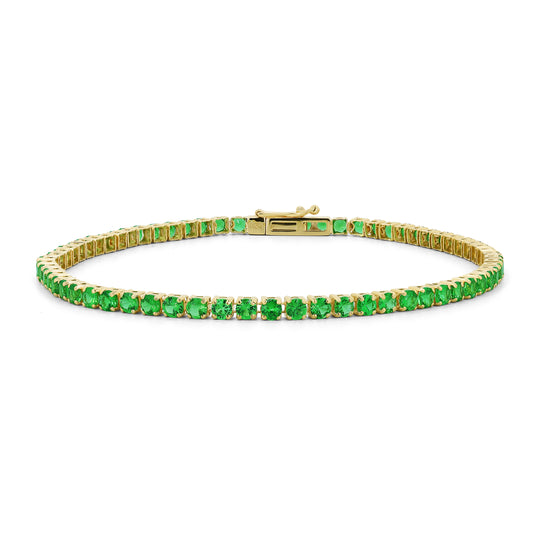 18kt Gold Camp Mystic Tsavorite Tennis Bracelet (1.70mm)