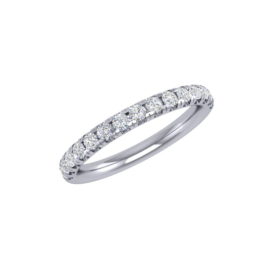 18kt Gold 0.33cttw Diamond Half Band Wedding Ring